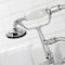 Kingston Brass CA24T1 3-3/8" Tub Wall Mount Clawfoot Tub Faucet with Hand Shower, Polished Chrome CA24T1 - alternate 4